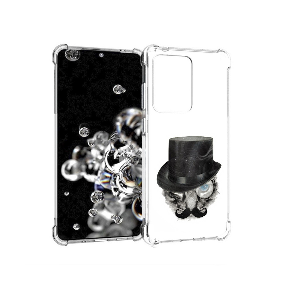 

Чехол MyPads Tocco для Samsung Galaxy S20 Ultra интелегентный кот (PT144384.494.378), Прозрачный, Tocco