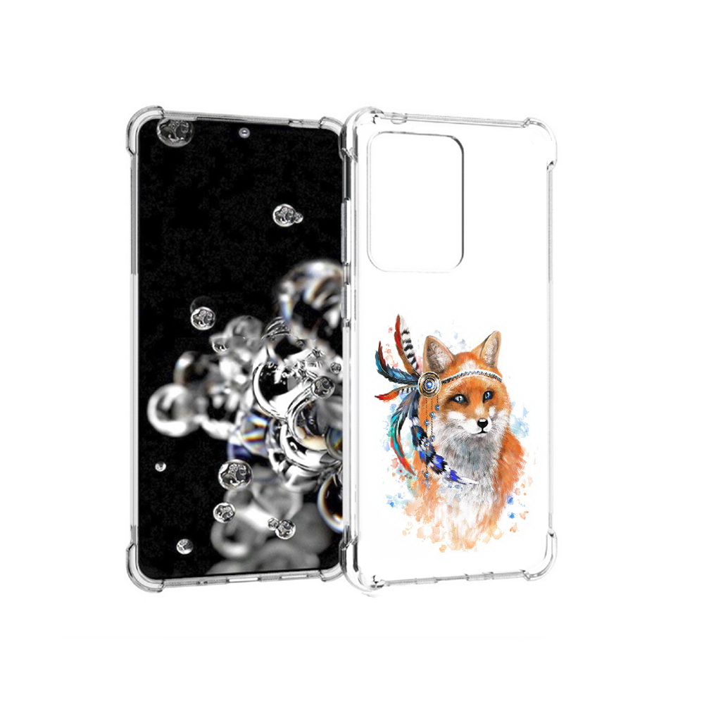 

Чехол MyPads Tocco для Samsung Galaxy S20 Ultra инду лиса (PT144384.494.377), Прозрачный, Tocco