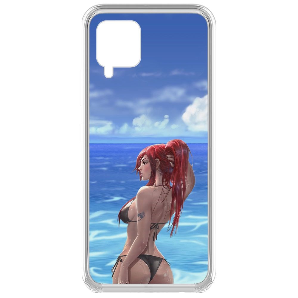 Чехол-накладка Krutoff Clear Case Купальник женский для Samsung Galaxy A42 5G (A426)