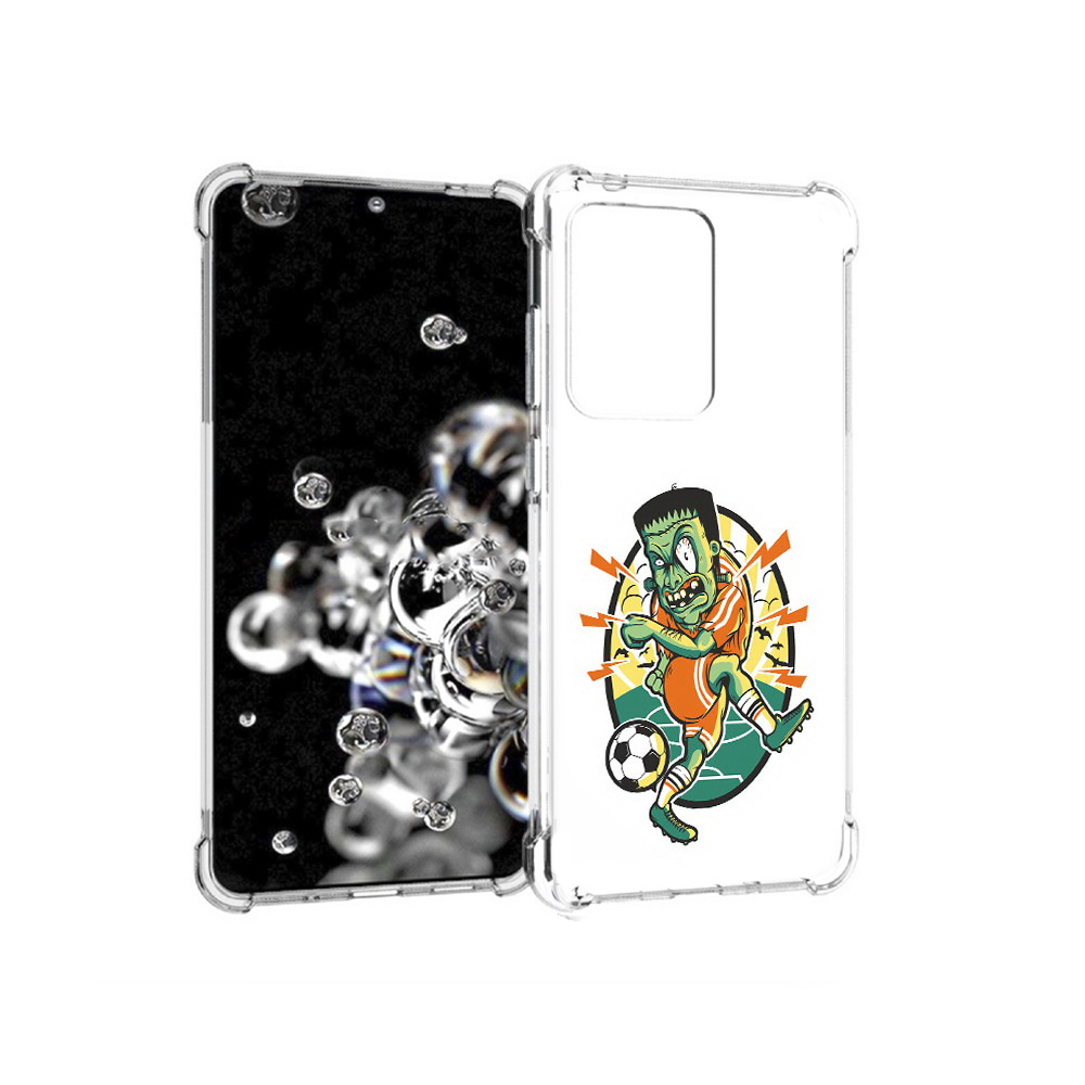 

Чехол MyPads Tocco для Samsung Galaxy S20 Ultra зомби футболист (PT144384.494.368), Прозрачный, Tocco
