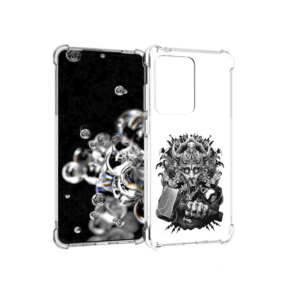 

Чехол MyPads Tocco для Samsung Galaxy S20 Ultra злой тор (PT144384.494.363), Прозрачный, Tocco