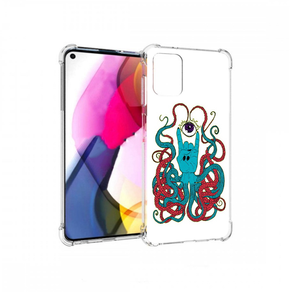 

Чехол MyPads Tocco для Motorola Moto G осьминог-рука абстракция (PT227060.366.530), Прозрачный, Tocco