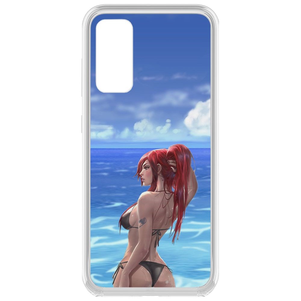 

Чехол-накладка Krutoff Clear Case Купальник женский для Samsung Galaxy S20 FE