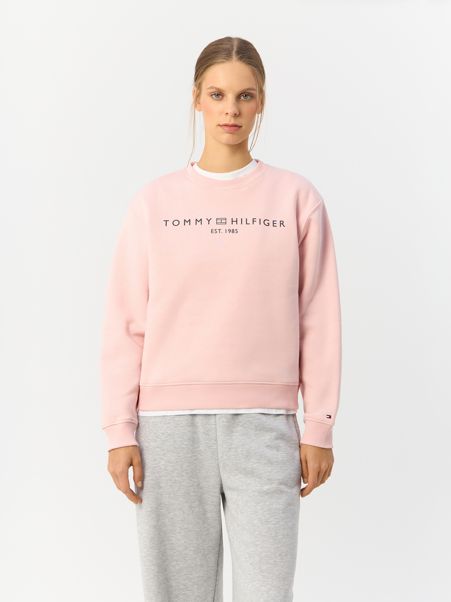 

Свитшот женский Tommy Hilfiger WW0WW39791 розовый M, WW0WW39791
