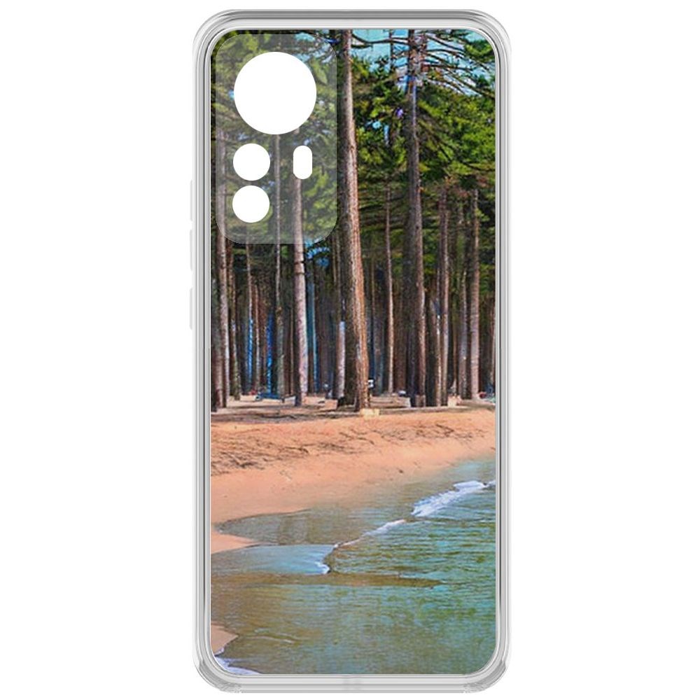 Чехол-накладка Krutoff Clear Case Сосновый пляж для Xiaomi 12 Pro