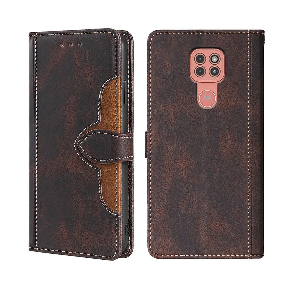 

Чехол-книжка MyPads для Motorola Moto G9 / G9 Play / E7 Plus / Моторола Мото G9,узор в ..., Коричневый