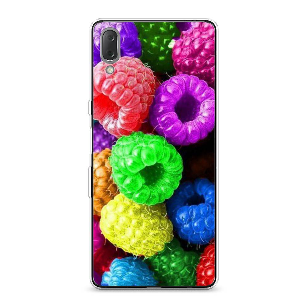

Силиконовый чехол "Разноцветная малина" на Sony Xperia L3, Разноцветный, 54450-10