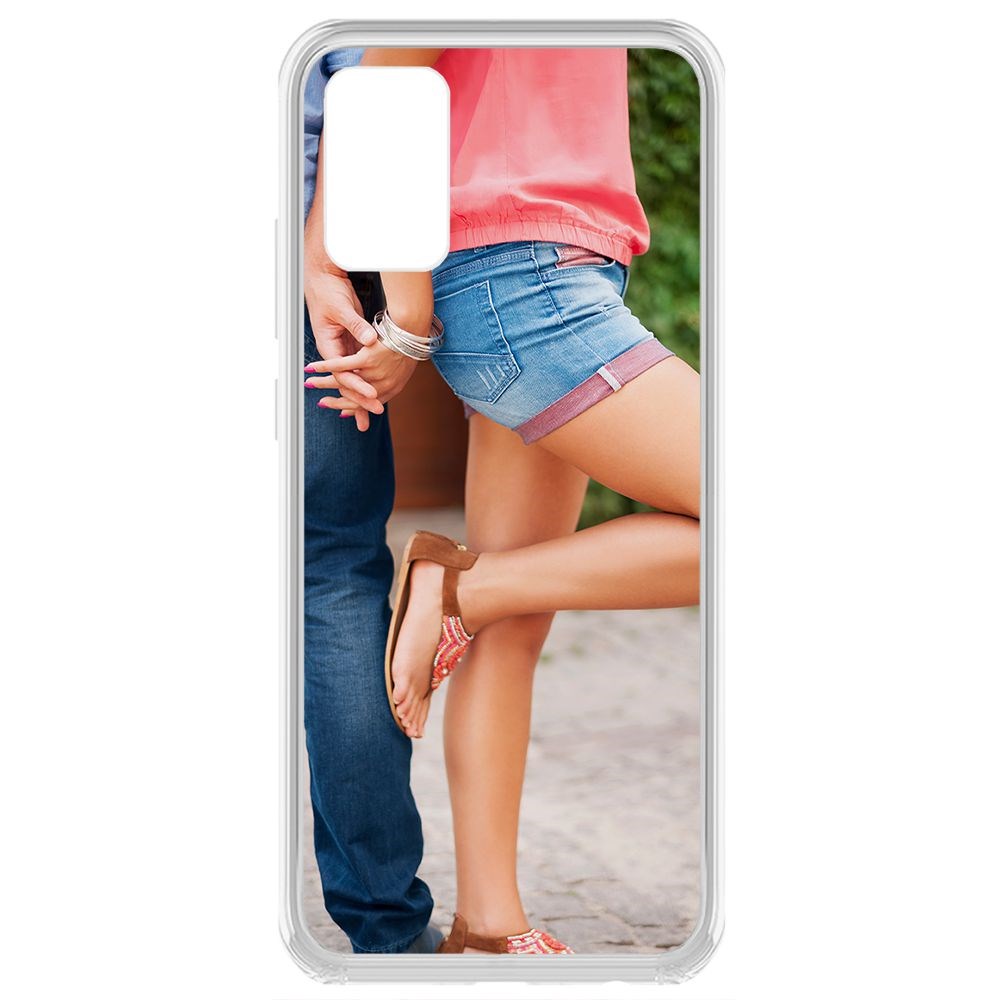 Чехол-накладка Krutoff Clear Case Босоножки женские для Samsung Galaxy A02s (A025)