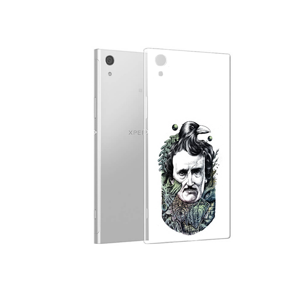

Чехол MyPads Tocco для Sony Xperia XA1 Эдгар Аллан с вороном (PT67093.240.203), Прозрачный, Tocco