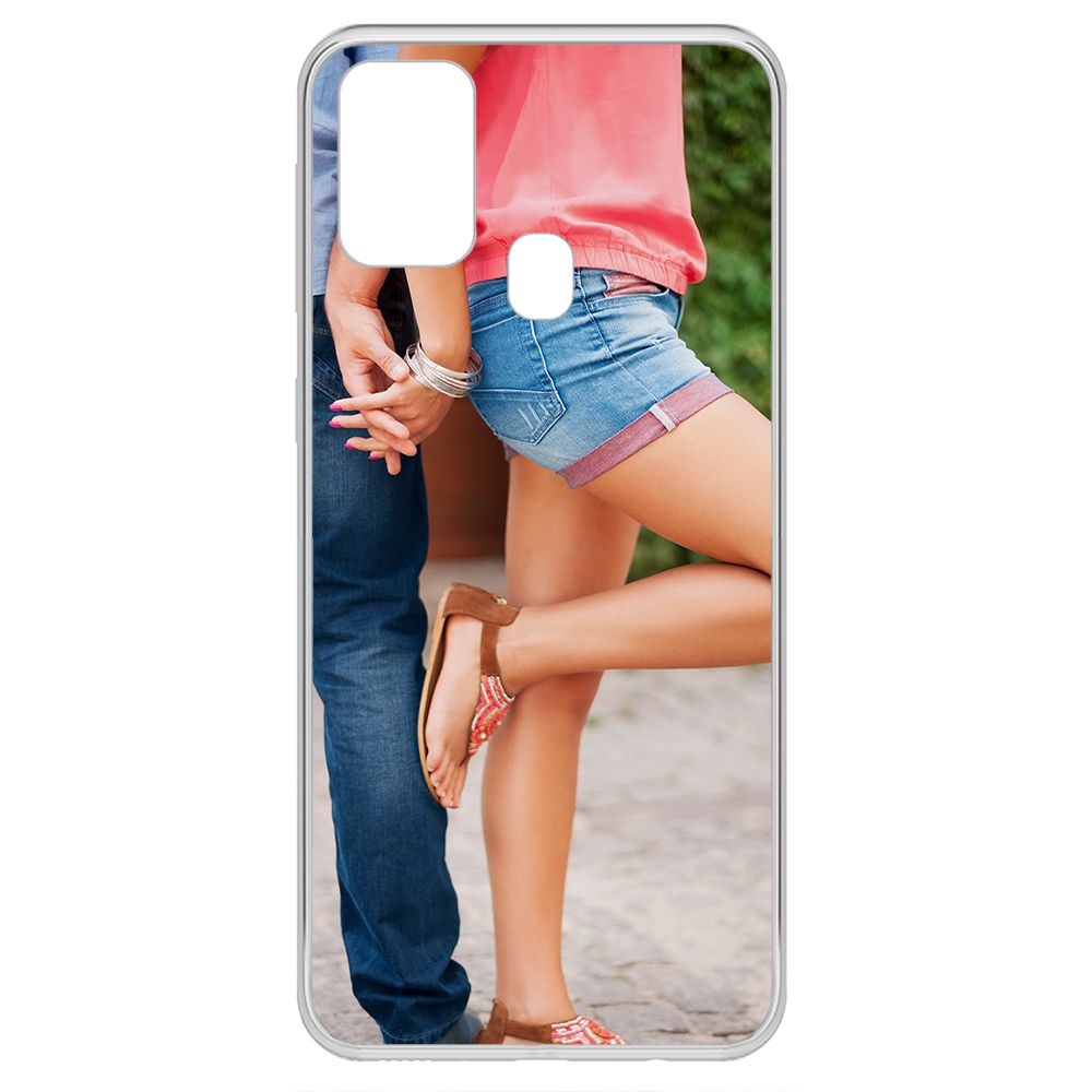 фото Чехол-накладка krutoff clear case босоножки женские для samsung galaxy m31 (m315)