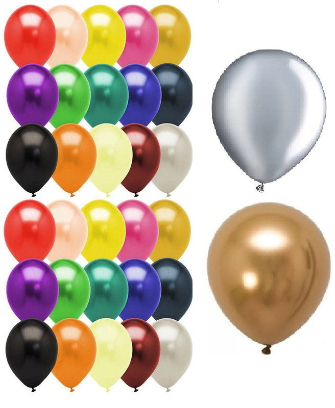 Набор воздушных шаров MC-Basir цветной супер металлик 30 см/12