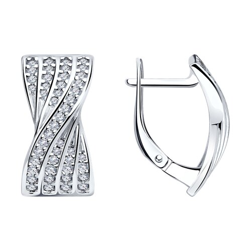 

Серьги из серебра TEO MAORI 894025276, фианит, 894025276