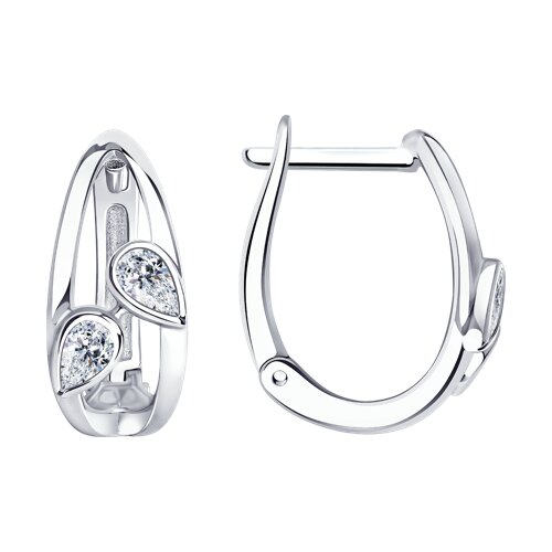 

Серьги из серебра TEO MAORI 894025122, фианит, 894025122