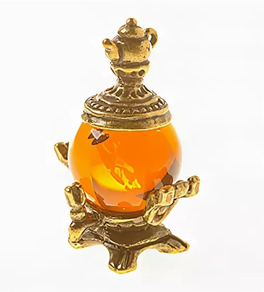 

Фигурка Самовар с чайничком из латуни и янтаря 3,5х2,5х2,0см LY-360185, Золотистый