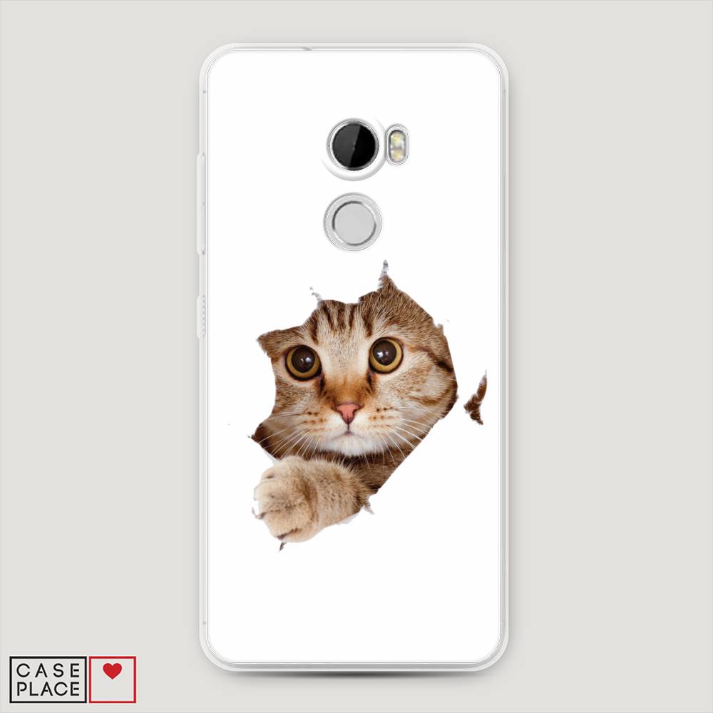 

Чехол на HTC One X10 "Кот и бумага", Белый;коричневый, 101850-1