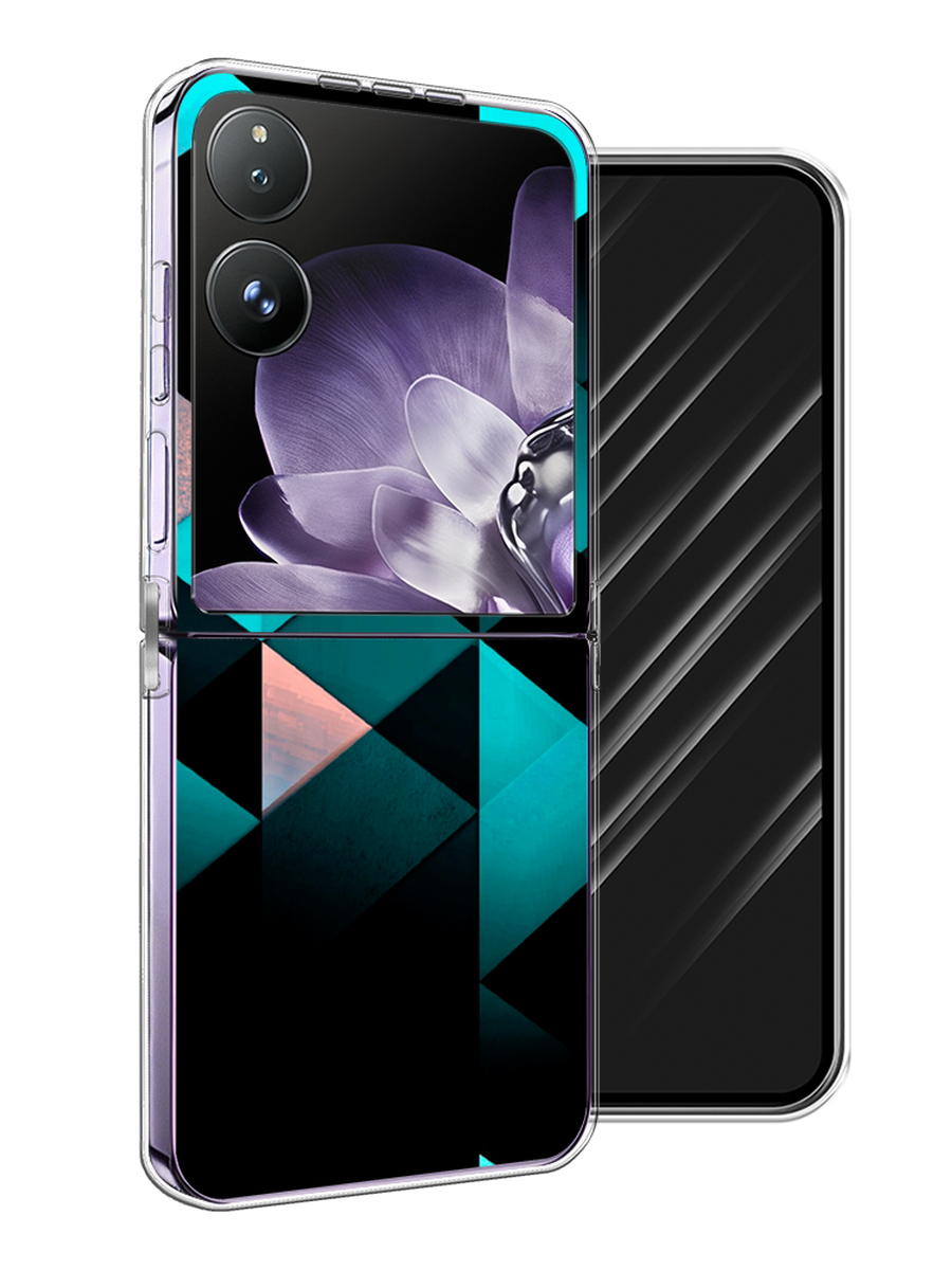 

Чехол Awog на Xiaomi Mix Flip "Геометрия 16", Бирюзовый;черный, 323150-1