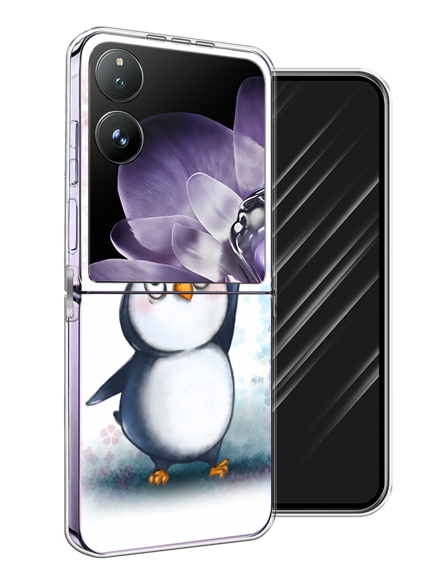 

Чехол Awog на Xiaomi Mix Flip "Пингвин и сердечко", Белый, 323150-1