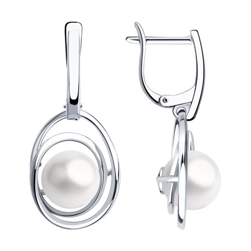 

Серьги подвески из серебра TEO MAORI 894024447, жемчуг культивированный, 894024447
