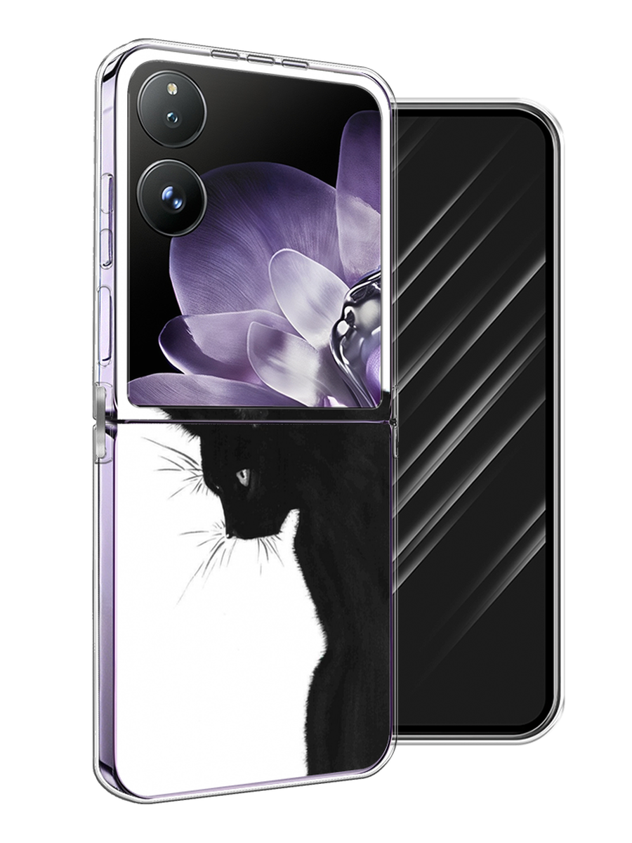 

Чехол Awog на Xiaomi Mix Flip "Black cat", Черный;белый, 323150-1