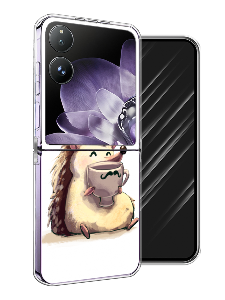 

Чехол Awog на Xiaomi Mix Flip "Еж кофеман", Белый;коричневый;бежевый, 323150-1