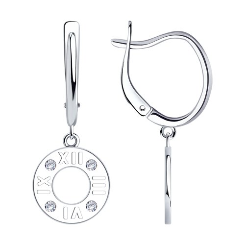 

Серьги из серебра TEO MAORI 894024391, фианит, 894024391