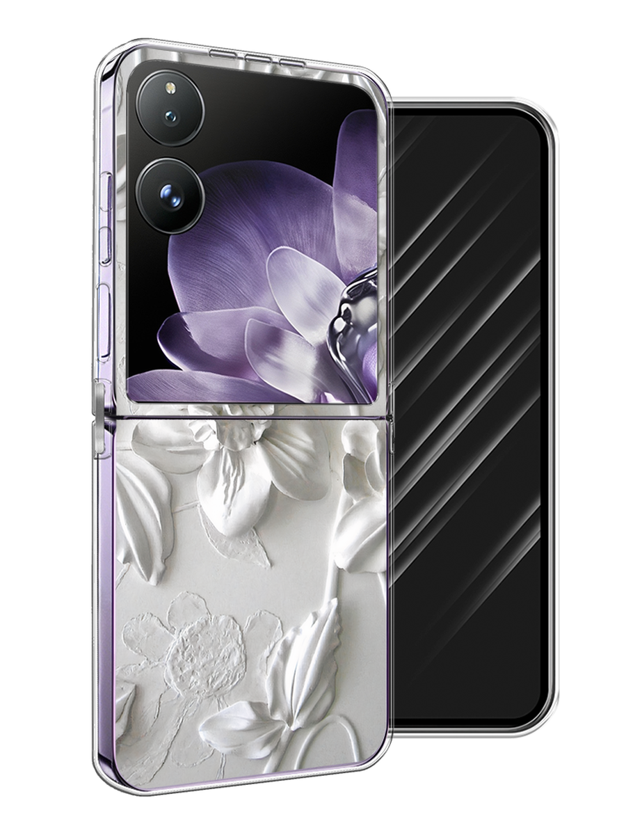 

Чехол Awog на Xiaomi Mix Flip "Гипсовые цветы", Бежевый;коричневый;серый, 323150-1