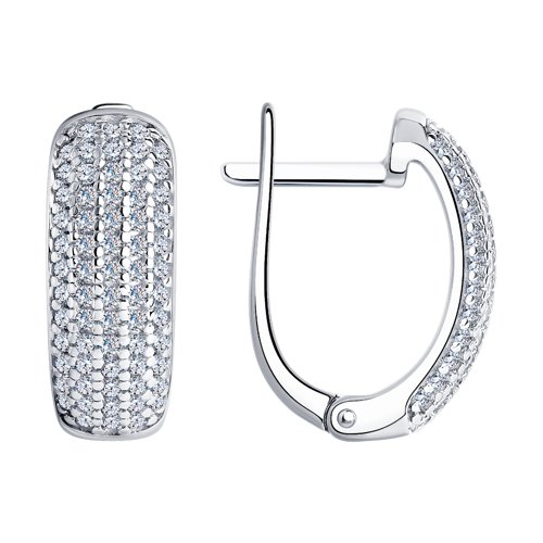 

Серьги из серебра TEO MAORI 894024255, фианит, 894024255