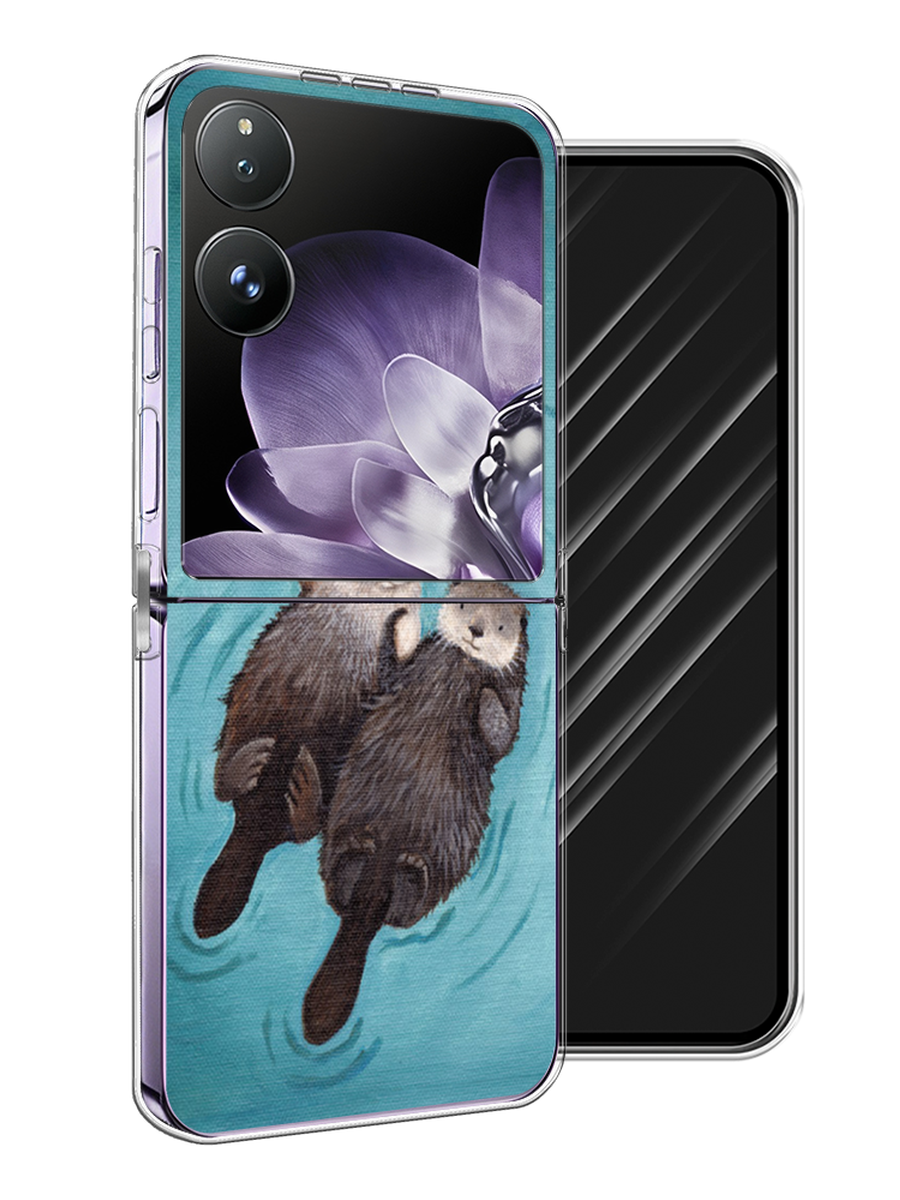 

Чехол Awog на Xiaomi Mix Flip "Парочка бобров", Голубой, 323150-1