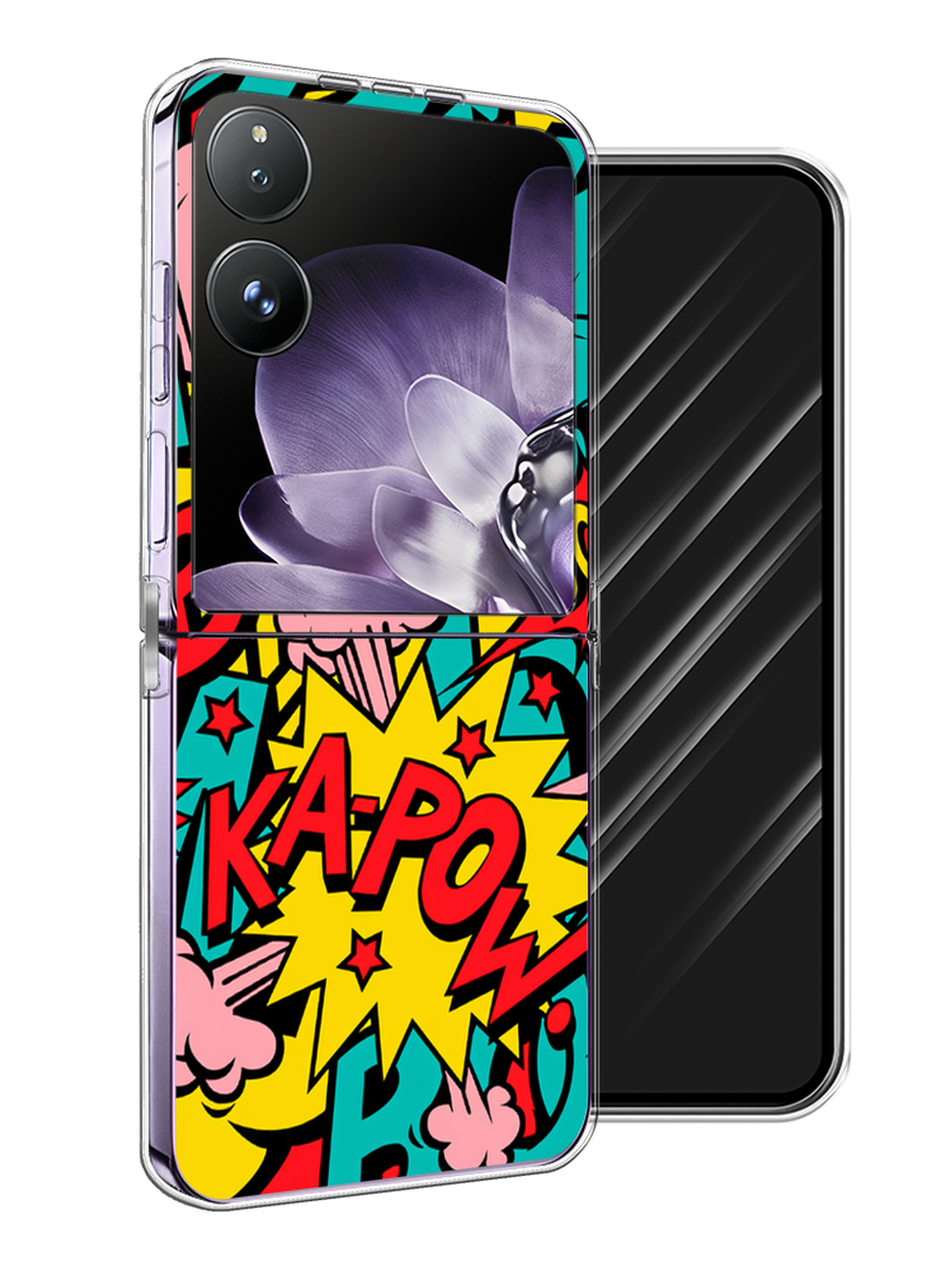 

Чехол Awog на Xiaomi Mix Flip "Постер pop art", Бирюзовый;желтый;красный, 323150-1