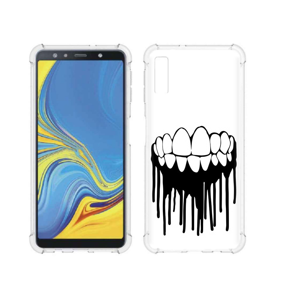 Чехол MyPads Tocco для Samsung Galaxy A7 (2018) зубы (PT95255.558.372)