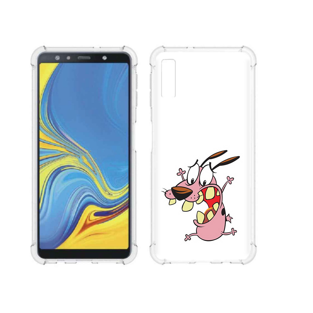 Чехол MyPads Tocco для Samsung Galaxy A7 (2018) зубастый бобик (PT95255.558.371)