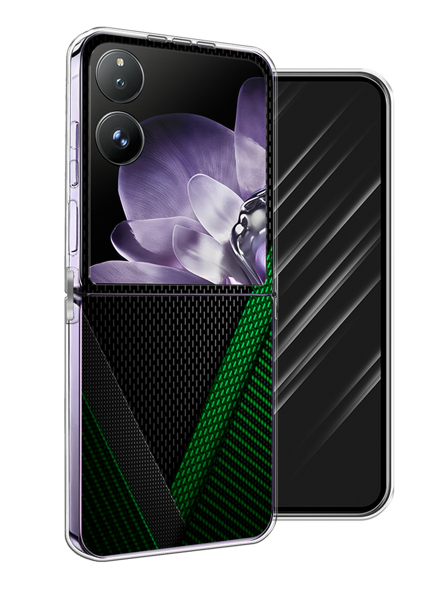 

Чехол Awog на Xiaomi Mix Flip "Зеленый карбон", Черный;зеленый, 323150-1