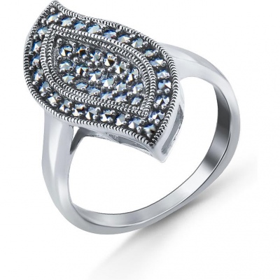 

Кольцо из серебра р. 17,5 Silver Wings 211038-39, марказит, 211038-39