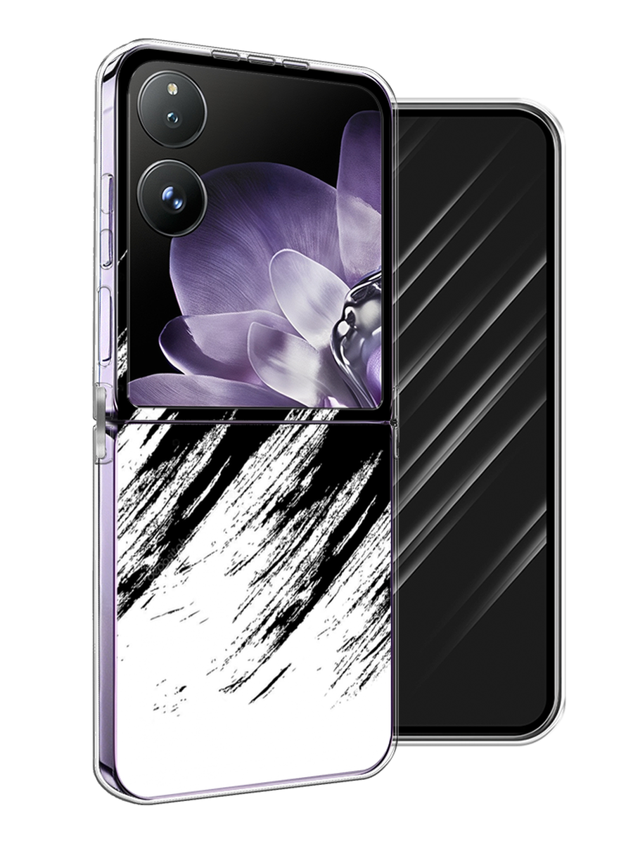 

Чехол Awog на Xiaomi Mix Flip "Черно белые брызги", Черный;белый;бежевый, 323150-1