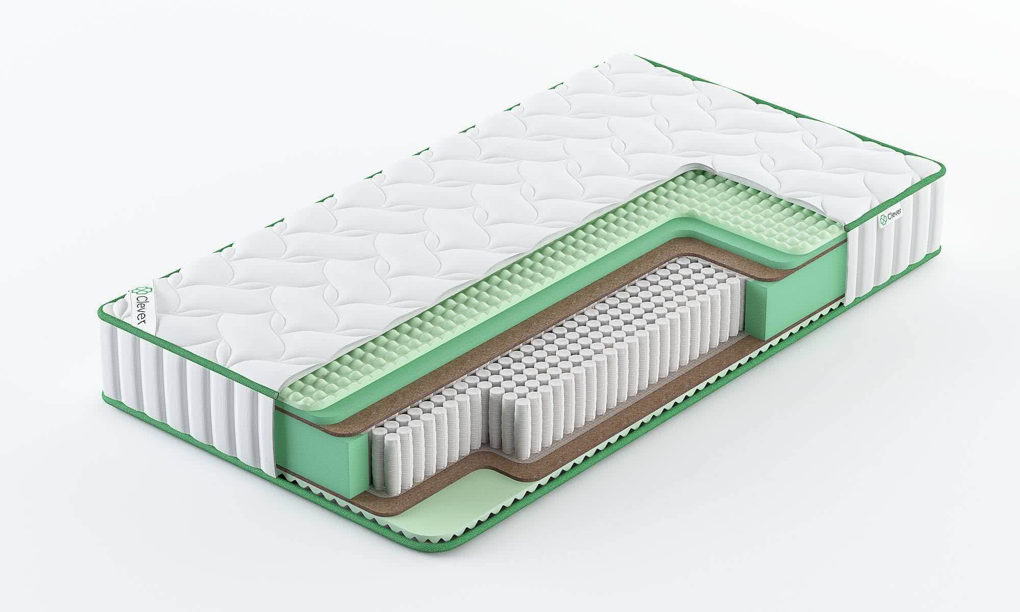 

Матрас Clever Supreme Firm S1000 90x215, Белый, CLEVER SUPREME FIRM S1000