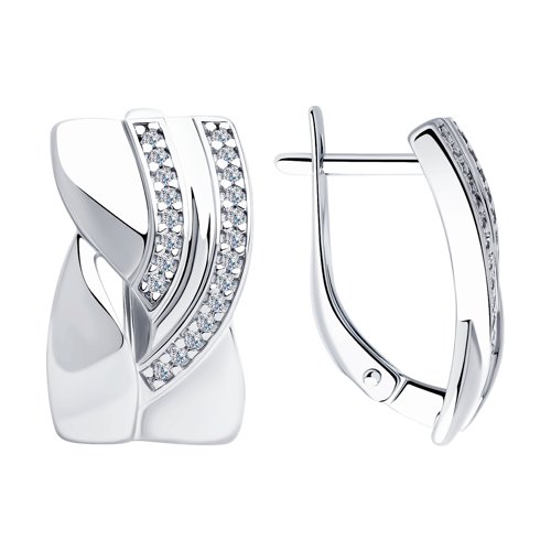 

Серьги из серебра TEO MAORI 894023298, фианит, 894023298
