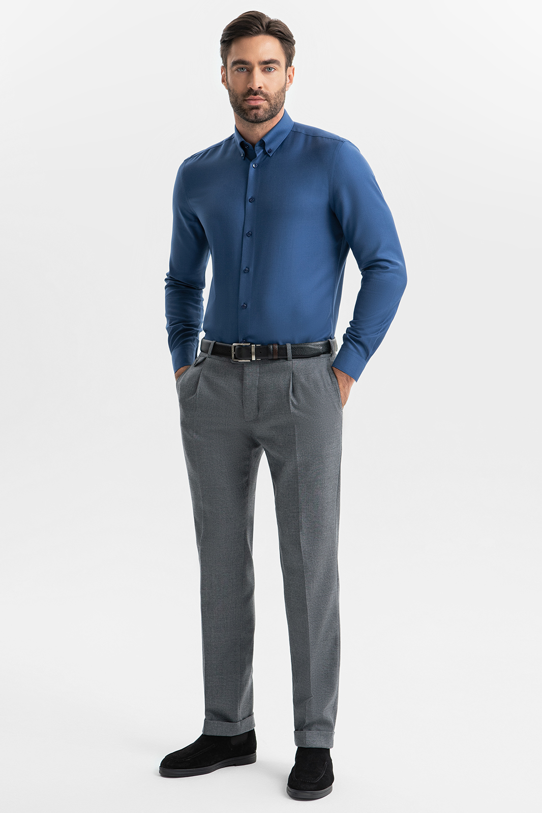 

Рубашка мужская Kanzler 4A-441RL-6704-12 голубая 42, Голубой, 4A-441RL-6704-12