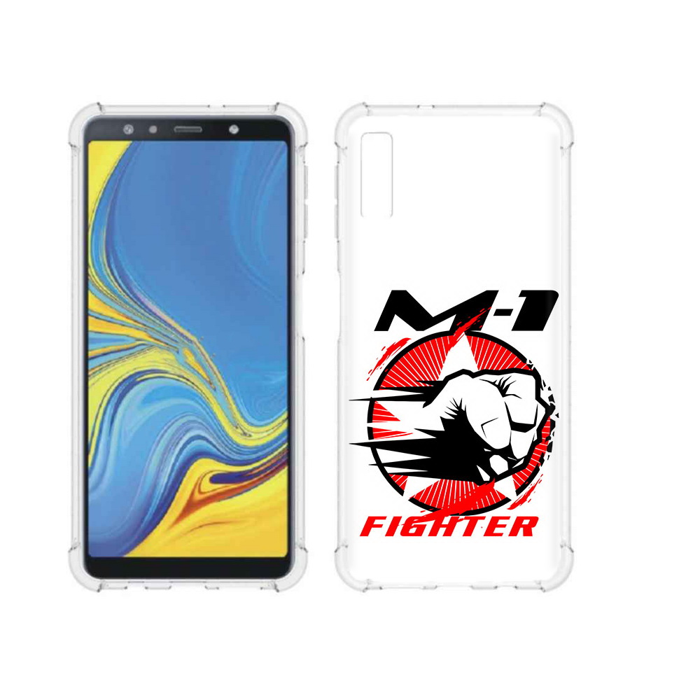

Чехол MyPads Tocco для Samsung Galaxy A7 (2018) единоборства М-1 (PT95255.558.342), Прозрачный, Tocco