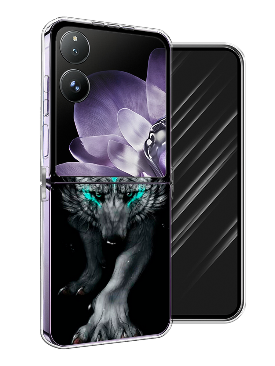 

Чехол Awog на Xiaomi Mix Flip "Волшебный волк", Черный;серый, 323150-1