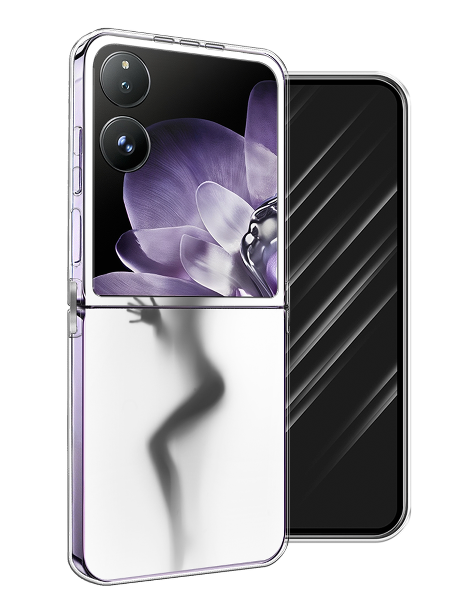 

Чехол Awog на Xiaomi Mix Flip "Девушка в душе", Серый;белый;черный, 323150-1
