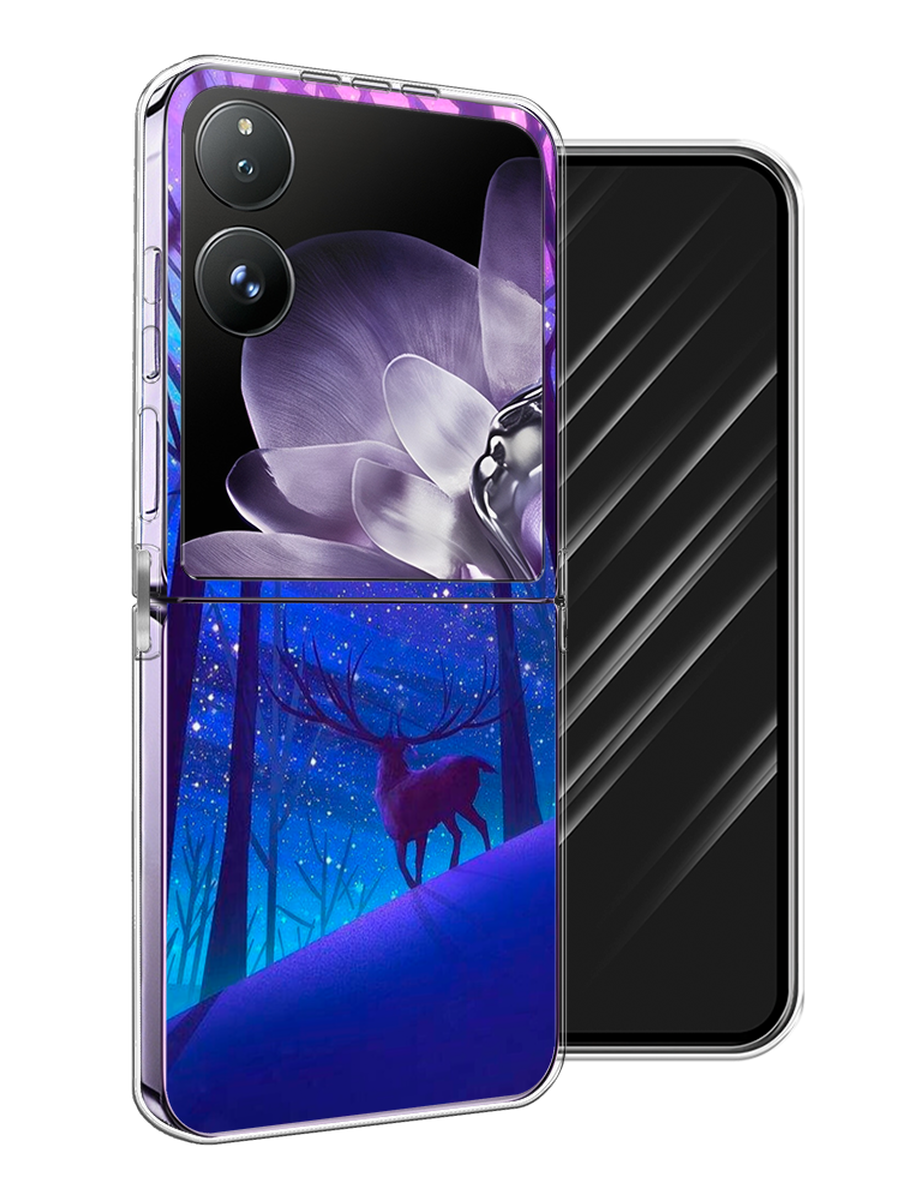 

Чехол Awog на Xiaomi Mix Flip "Северный олень", Фиолетовый;голубой;синий, 323150-1