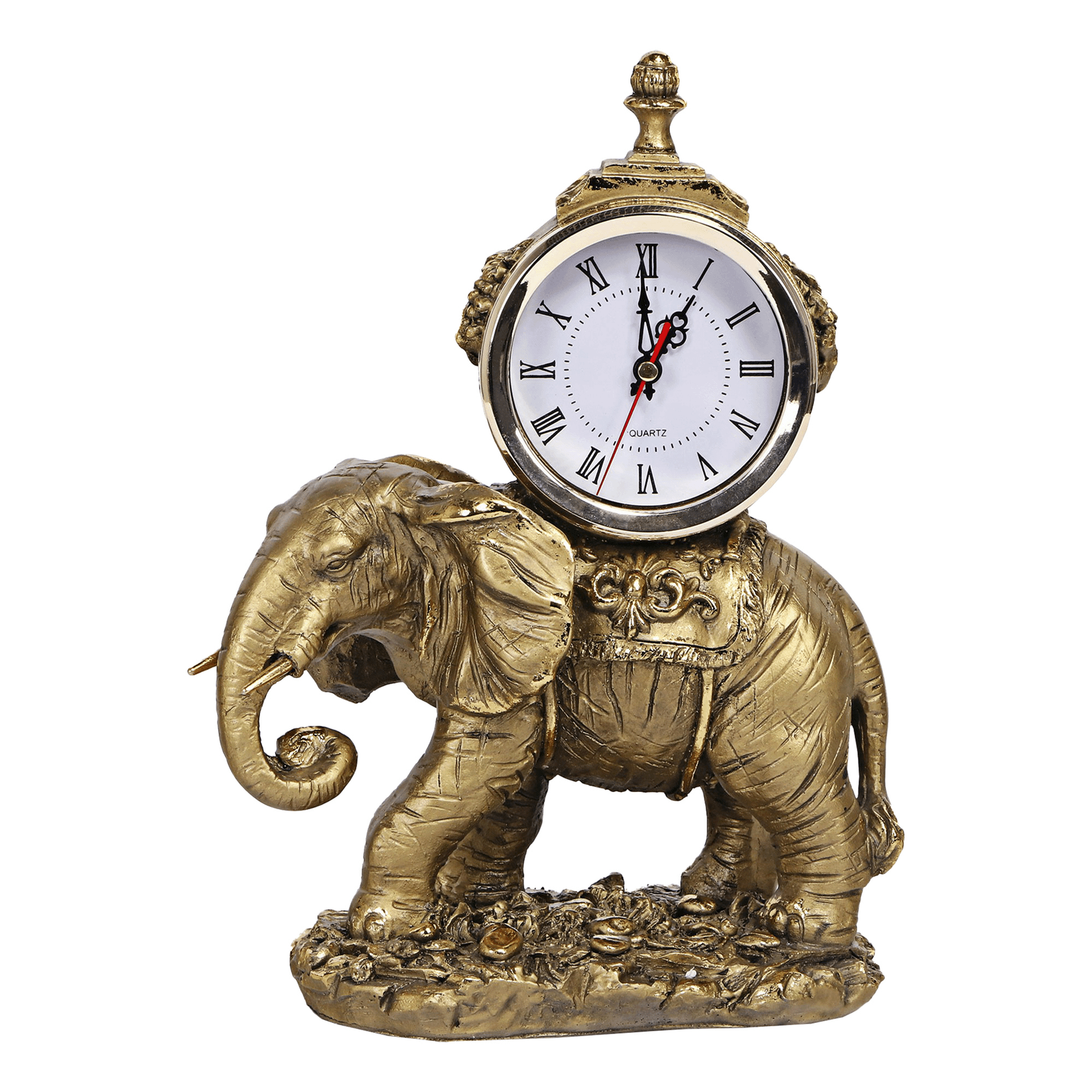 Часы настольные ТПК Полиформ Слон на камне 31 см