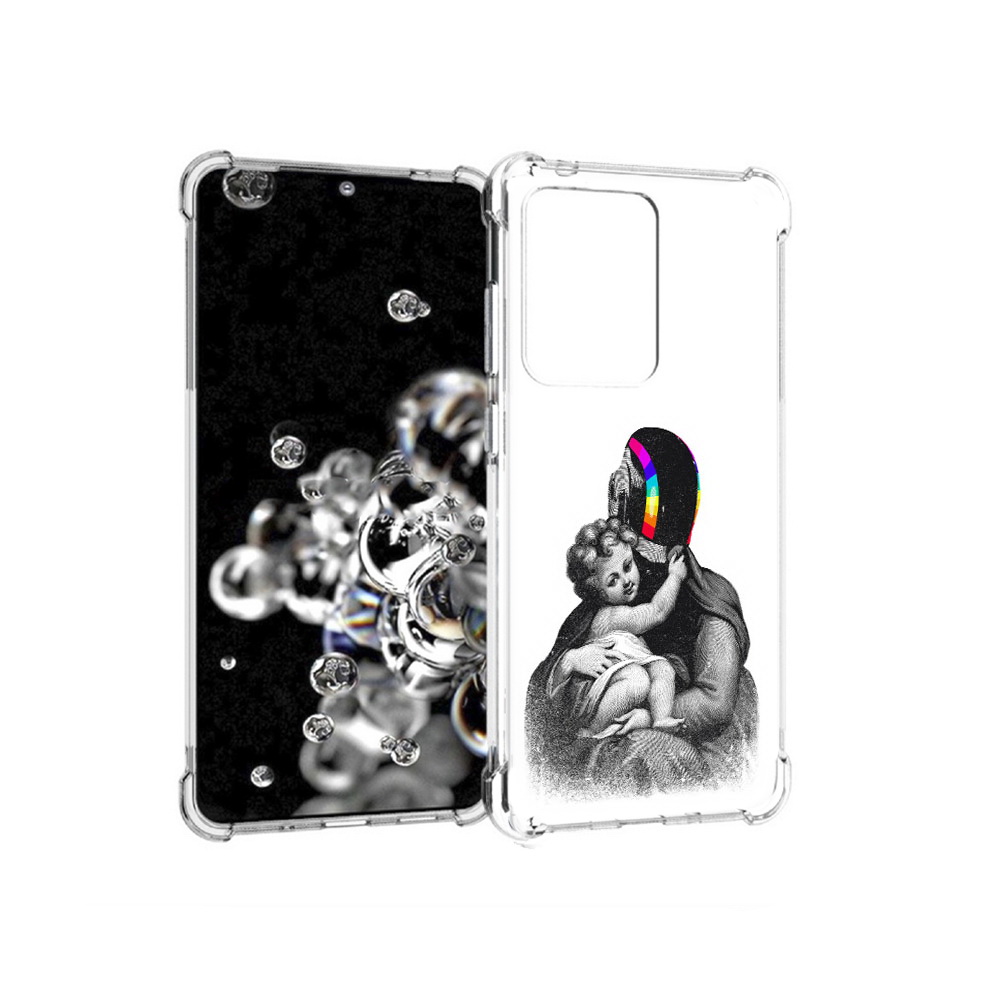 

Чехол MyPads Tocco для Samsung Galaxy S20 Ultra защитник в шлеме (PT144384.494.350), Прозрачный, Tocco