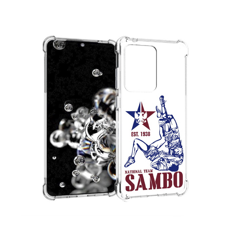 

Чехол MyPads Tocco для Samsung Galaxy S20 Ultra единоборства самбо (PT144384.494.344), Прозрачный, Tocco
