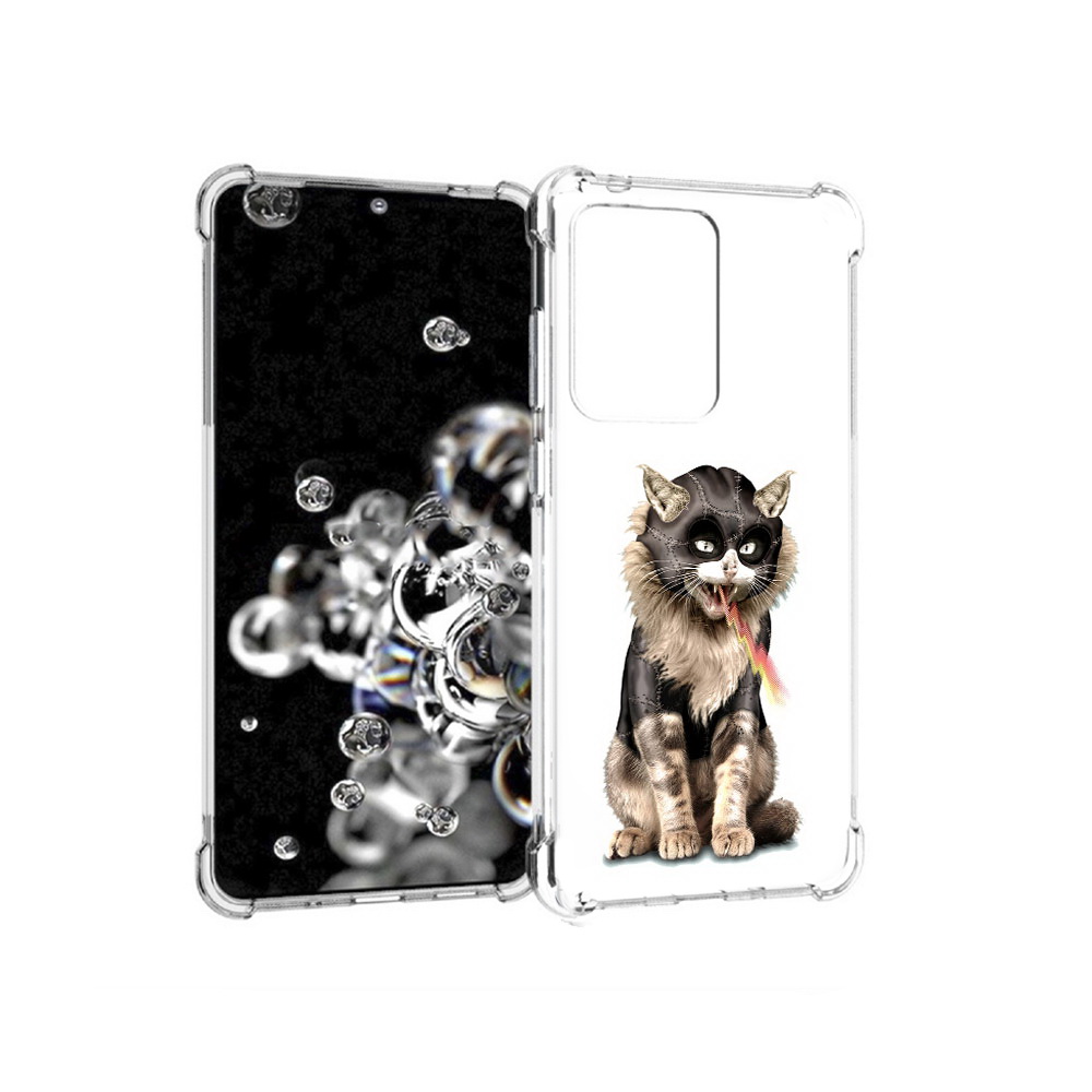 

Чехол MyPads Tocco для Samsung Galaxy S20 Ultra дьяволский кот (PT144384.494.341), Прозрачный, Tocco