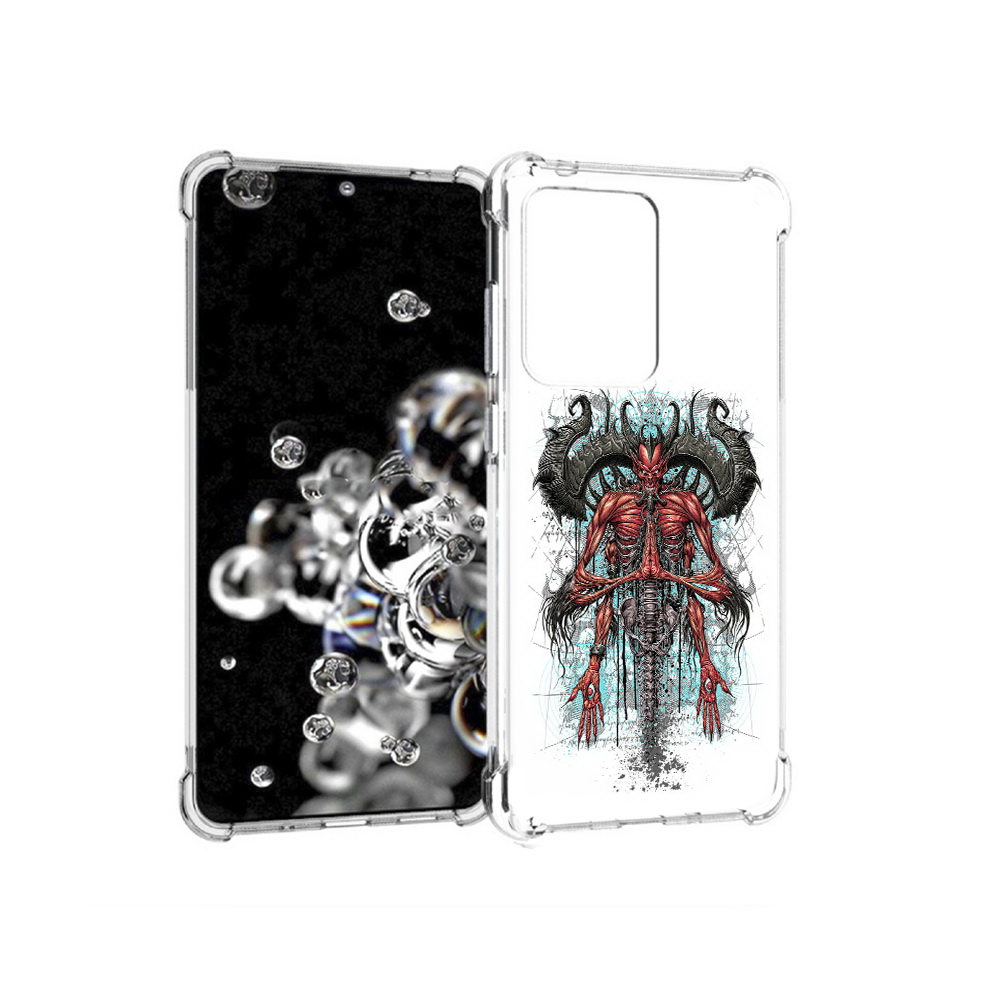 

Чехол MyPads Tocco для Samsung Galaxy S20 Ultra дьявол (PT144384.494.340), Прозрачный, Tocco