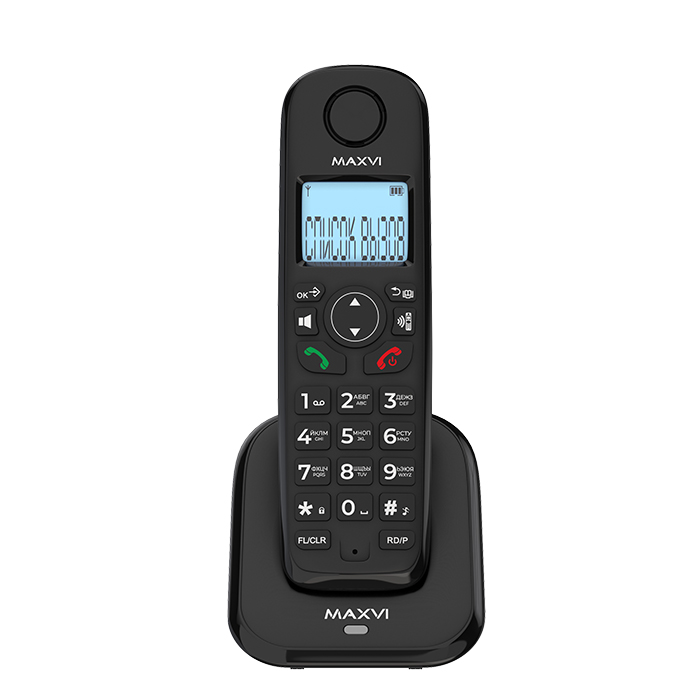 

DECT телефон Maxvi GA-01 черный, GA-01