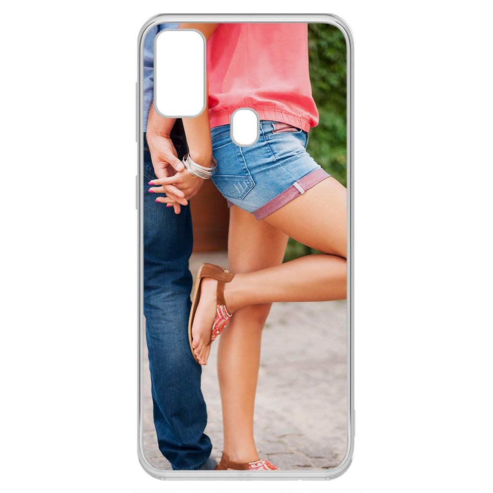 фото Чехол-накладка krutoff clear case босоножки женские для samsung galaxy m21 (m215)