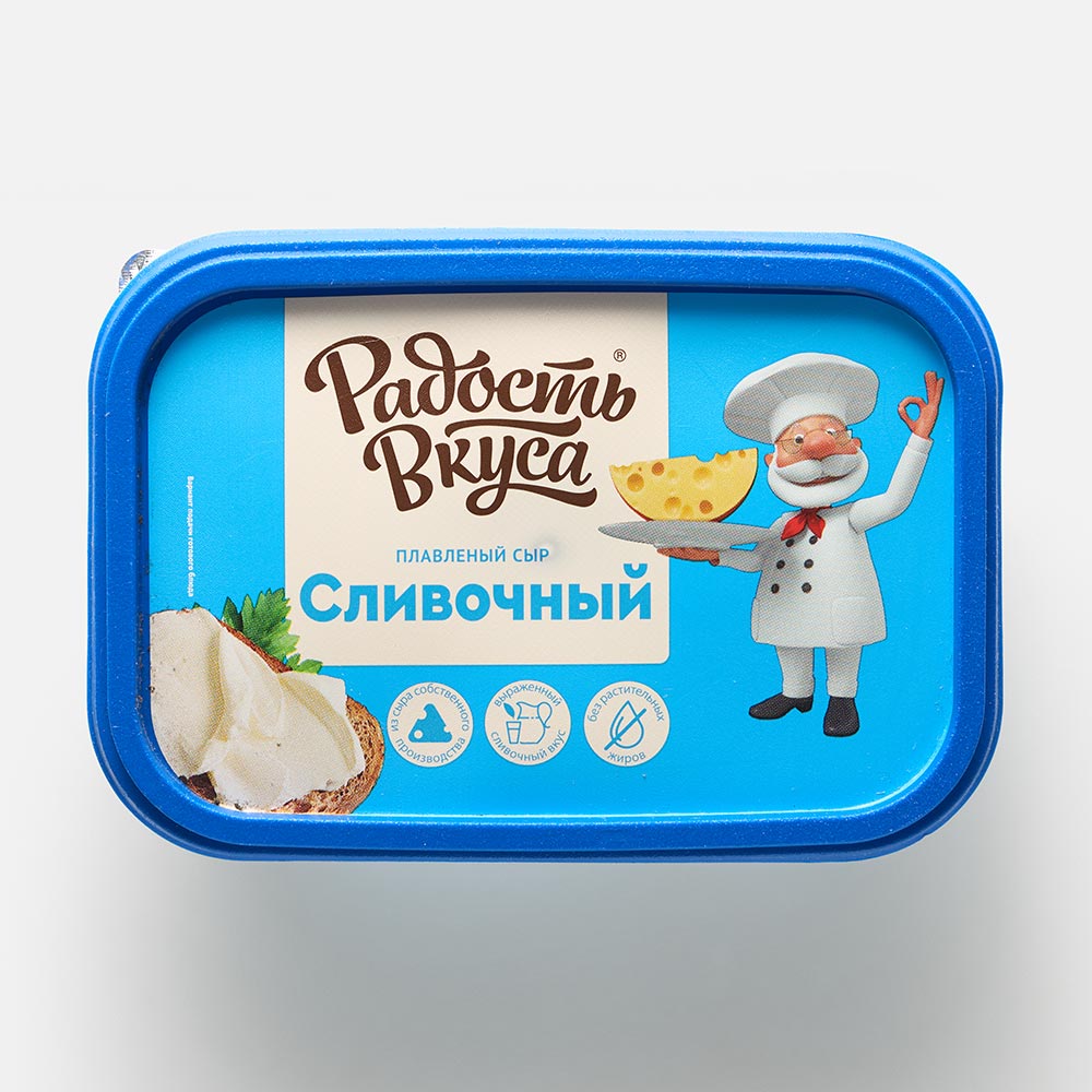 Плавленый сыр Радость вкуса, Сливочный, 30%, 180 г