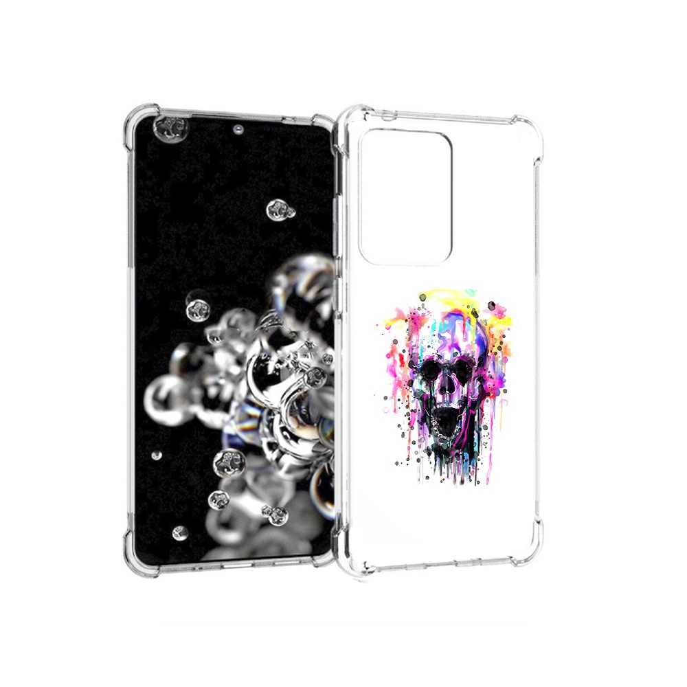 

Чехол MyPads Tocco для Samsung Galaxy S20 Ultra граффити череп (PT144384.494.298), Прозрачный, Tocco